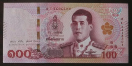 100 Baht Serie 17 Sign. 91 Rama X. Thailand 2024 UNC - Tailandia