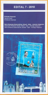 Edital 2010 07 Relações Diplomáticas Brasil Italia Américo Vespúcio Navio Sem Selo - Cartas & Documentos