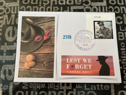 16-4-2024 (4 X 22) Australia ANZAC 2024 - New Stamp Issued 16-4-2024 (on Cover) - Briefe U. Dokumente