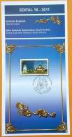 Brochure Brazil Edital 2011 18 Diplomatic Relations Brazil Ukraine Church Without Stamp - Storia Postale