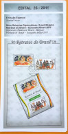 Brochure Brazil Edital 2011 26 Diplomatic Relations Carnival Belgica Without Stamp - Storia Postale