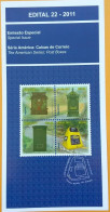 Brochure Brazil Edital 2011 22 Mailboxes Postal Service Without Stamp - Covers & Documents