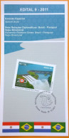 Brochure Brazil Edital 2011 09 Paraguay Hydroelectric Energia Without Stamp - Briefe U. Dokumente