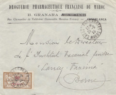 Maroc 1923: Casablanca To Berne, Drguerie, Pharamceutique Francaise - Maroc (1956-...)