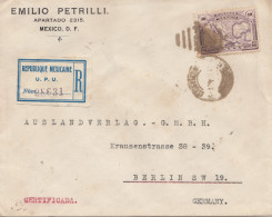 Mexico 1922: Registered Letter To Berlin - Mexique