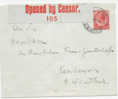 Cover 1916 To Windhuk, Censor, Deutsche Farm Gesellschaft - Namibie (1990- ...)