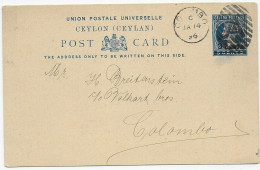 Post Card Colombo, 1896 - Sri Lanka (Ceylon) (1948-...)