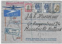 Registered Durban Via Air Mail To Maastricht 1940 - Altri & Non Classificati