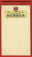 Petit Carnet Publicitaire Bloc-notes Calepin - Apéritif Berger - Midi...7 Heures...l'heure Du Berger - Années 70 Pastis - Advertising