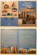 BERLIN / ALLEMAGNE - Pont Oberbaum , Pte Brandebourg ... - Document Philatélique Avec BLOC Timbres Et Cachet 1er Jour - Monuments
