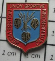 1618A Pin's Pins / Rare Et De Belle Qualité !!! SPORTS / UNION SPORTIVE NOUSSEVILLER CADENBRONN - Other & Unclassified