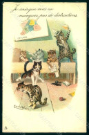 Artist Signed Wain L. Anthropomorphic Cat School Tuck 333 Postcard HR1021 - Autres & Non Classés