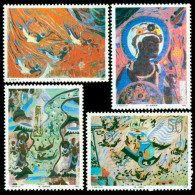 T150 China 1990 World Heritage-Dunhuang Murals 4v MNH - Unused Stamps