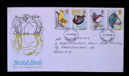 CL, FDC, Premier Jour, Angleterre, Reading, Berks, 16 Jan 1980, Bitish Birds, Oiseaux, Frais Fr 1.95e - 1971-80 Ediciones Decimal