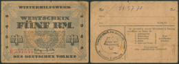 Guerre 40-45 - Billet Winterhilfswerk Des Deutschen Volkes 1943-1944. 5 RM - 5 Reichsmark