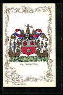 Künstler-AK Southampton, Wappen  - Genealogie