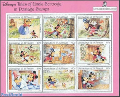 Saint Vincent & The Grenadines 1992 Disney, Little Red Riding Hood 9v M/s, Mint NH, Art - Disney - Disney