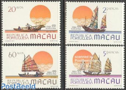 Macao 1984 Philakorea, Ships 4v, Mint NH, Nature - Transport - Fishing - Ships And Boats - Unused Stamps