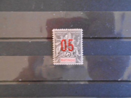 MARTINIQUE YT 79 TYPE DUBOIS SURCHARGE 05 Rouge Sur 25c* - Unused Stamps