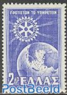 Greece 1956 50 Years Rotary 1v, Mint NH, Various - Globes - Maps - Rotary - Ongebruikt