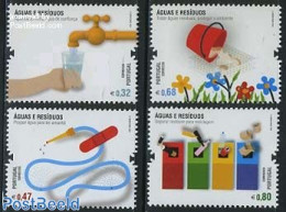 Portugal 2011 Environment, Water 4v, Mint NH, Nature - Environment - Water, Dams & Falls - Unused Stamps