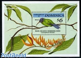 Dominica 1994 Endangered Birds S/s, Mint NH, Nature - Birds - Hummingbirds - Dominican Republic