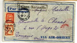 79565 - SAIGON  MARSEILLE Via AIR ORIENT - Aéreo
