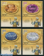 Israel 2012 The High Priests Breastplates 4v, Mint NH, History - Geology - Art - Art & Antique Objects - Neufs (avec Tabs)