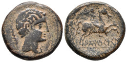 ILTIRCESCEN. As. 200-180 A.C. Solsona (Lleida). A/ Cabeza Masculina A Derecha,  - Altri & Non Classificati