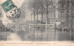 75-PARIS INONDE 1910 BOULEVARD SAINT GERMAIN-N°T5046-A/0247 - Paris Flood, 1910