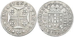 BRASIL. Johannes, Príncipe Regente. 400 Reis. 1812. Lisboa. Km#331. Ar. 13,90g. - Altri & Non Classificati