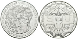 HOLANDA. 25 Ecu. 1989. CONSTANTIJN Y CHRISTIAAN HUYGENS. Ar. 25,01g. PROOF. - Otros & Sin Clasificación