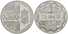 HOLANDA. 2 1/2 Ecu. 1991. 75º MARCHA DE LOS CUATRO DIAS DE NIMEGA. CuNi. 15,80g - Altri & Non Classificati