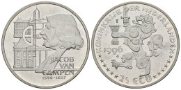 HOLANDA. 2 1/2 Ecu. 1996. JACOB VAN CAMPEN. CuNi. 15,47g. SC. - Otros & Sin Clasificación