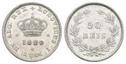 PORTUGAL. Luis I. 50 Reis. 1898. Km#506.2. Ar. 1,25g. EBC. - Andere & Zonder Classificatie