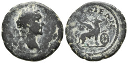 ANTONINO PIO. Ae20. 138-161 D.C. Bithynia, Nicaea. A/ Cabeza Laureada A Derecha - The Anthonines (96 AD Tot 192 AD)