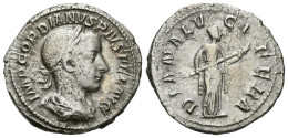 GORDIANO III. Denario. (Ar. 2,76g/20mm). 241 D.C. Roma. (RIC 127). MBC-. - The Military Crisis (235 AD To 284 AD)