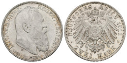 ALEMANIA. 2 Marcos (Ar.11,07g/28mm). 1911. Baviera. (Km#997). 90 Aniversario De - Otros & Sin Clasificación