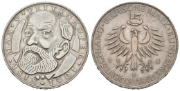 ALEMANIA. 5 Marcos (Ar. 11,15g/29mm). 150 Aniversario Del Nacimiento De Max Von - Other & Unclassified