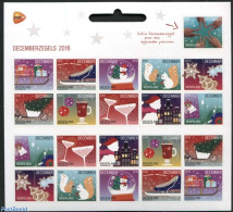 Netherlands 2016 Christmas M/s S-a (PostNL Logo Only), Mint NH, Nature - Performance Art - Religion - Sport - Animals .. - Nuevos