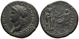 NERON. Sestercio. (Ae. 26,18g/36mm). 65 D.C. Lugdunum. (RIC 495). EBC. Extraord - La Dinastia Giulio-Claudia Dinastia (-27 / 69)