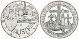 AUSTRIA.  25 Euro. Tesoro De Viena. 1998. (Ar. 24,15g/37,00mm). Proof. - Otros & Sin Clasificación