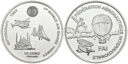 FINLANDIA. 10 Euro. 1st World Air Games Turkey. Motorcraft. 1997. (Ar. 27,39g/3 - Other & Unclassified