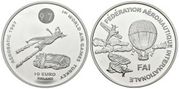 FINLANDIA. 10 Euro. 1st World Air Games Turkey. Aerobatic. 1997. (Ar. 27,35g/38 - Sonstige & Ohne Zuordnung