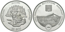 FINLANDIA. 20 Ecu. Rovaniemi. 1994. (Ar. 25,00g/38,5mm). Proof. - Otros & Sin Clasificación