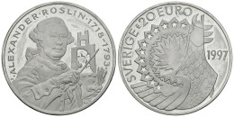 SUECIA. 20 Euro. Alexander Roslin 1718-1793. 1997. (Ar.26,99g/36,00mm). Proof. - Otros & Sin Clasificación