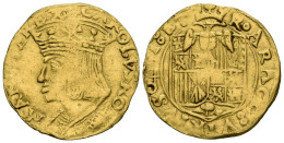 CARLOS V (1516-1556). Ducado. (Au. 3,44g/22mm). S/D. Nápoles. (MIR 128; Pannuti - Monete Provinciali