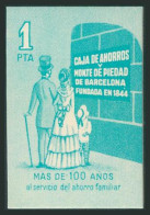 BARCELONA. (1980ca). Vale De 1 Peseta Caja De Ahorros Del Monte De Piedad De Ba - Otros & Sin Clasificación