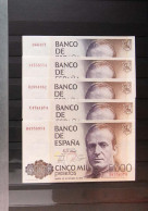 Precioso E Interesante Conjunto De 236 Billetes De 5000 Pesetas Emitidos El 23  - Autres & Non Classés