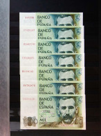 Precioso E Interesante Conjunto De 340 Billetes De 1000 Pesetas Emitidos El 23  - Autres & Non Classés